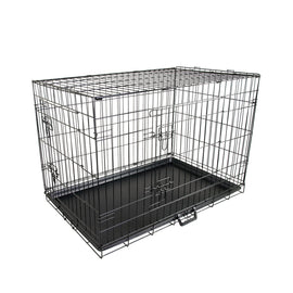 Wire Dog Cage Foldable Crate Kennel 42in with Tray