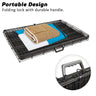 Wire Dog Cage Crate 48in with Tray + Cushion Mat + BLUE Cover Combo