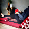 Yoga Thai relaxation Jumbo size cushions 3-Fold Zafu Meditation Cushion Set-100% Kapok Fibre XL JUMBO size