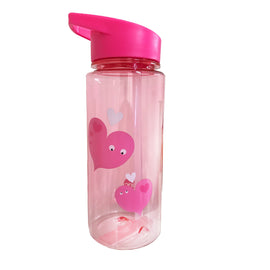 Tinc Pink Flip Straw Water Bottle