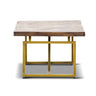 Tuberose Coffee Table 120cm Solid Acacia Wood Home Herringbone Parquet - Brown