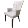 Florence  Carver Fabric Dining Chair French Provincial Solid Timber Wood