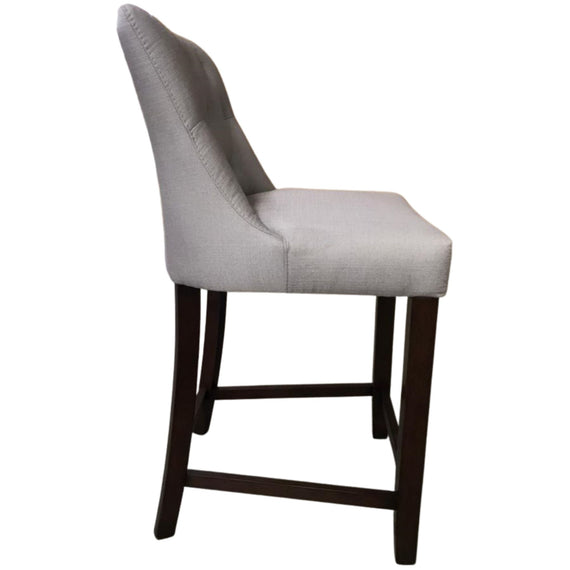 Florence  High Fabric Dining Chair Bar Stool French Provincial Solid Timber