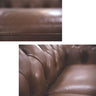 Sonny 2.5+1 Seater Genuine Leather Sofa Chestfield Lounge Couch - Butterscotch