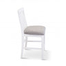 Laelia Tall Bar Chair Stool Set of 8 Solid Acacia Wood Coastal Furniture - White