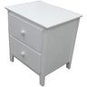 Wisteria Bedside 2pc Bedroom Set Drawers Nightstand  Storage Cabinet - White