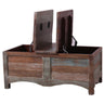 Gulmohar Coffee Table Antique Handcrafted Mango Wood Storage Trunk Chest Box
