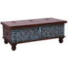 Konark Coffee Table Antique Handcrafted Solid Mango Wood Storage Trunk Chest Box