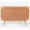 Martina Buffet Table Sideboard 100cm 2 Door Solid Mango Wood Storage Cabinet