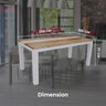 Orville Dining Table 200cm Solid Acacia Wood Home Dinner Furniture - Multi Color