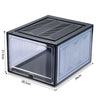 Large Shoe Storage Boxes Stackable Shoe Box Organisers Containers Display Cases Bins Magnetic Door