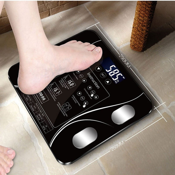 LCD Scales Body Weight Bathroom Bath room Body Fat Gym Fitness Scale BMI BMR