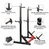 Squat Barbell Pair Rack Bench Home Gym Weight Fitness Lifting Stand