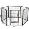 6 Panel Pet Dog Cat Bunny Puppy Play pen Playpen 80x80cm Exercise Cage Dog Panel Fence