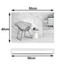 40x50cm White Rectangle Wall Bathroom Mirror Bathroom Holder Vanity Mirror Corner Decorative Mirrors