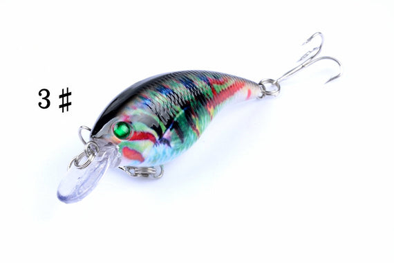 4x 7.5cm Popper Crank Bait Fishing Lure Lures Surface Tackle Saltwater