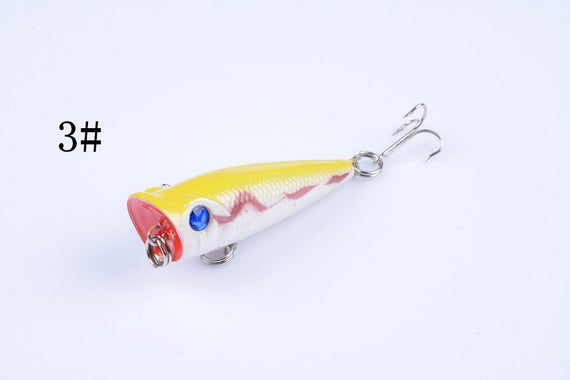 5X 5cm Popper Poppers Fishing Lure Lures Surface Tackle Fresh Saltwater