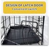 36" Pet Dog Cage Kennel Metal Crate Enlarged Thickened Reinforced Pet Dog House