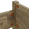 4 Pieces Bedroom Suite Natural Wood Like MDF Structure King Size Oak Colour Bed, Bedside Table & Dresser