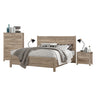 5 Pieces Bedroom Suite Natural Wood Like MDF Structure Queen Size Oak Colour Bed, Bedside Table, Tallboy & Dresser