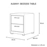 Albany Bedside Table