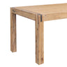 Dining Table 180cm Medium Size with Solid Acacia Wooden Base in Oak Colour