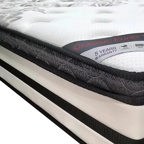 King Mattress Euro Top Memory Foam Non-woven Pocket Spring