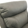 3+1+1 Seater Electric Recliner Sofa In Luxe Rhino Polyester Plywood Fabric In Ash Colour with Plastic Black Base