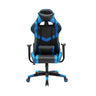 Mason Taylor 909 Gaming Office Chair Home Computer Chairs Racing PVC Leather Seat - Blue
