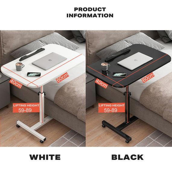 Movable lifting computer table bedside portable table