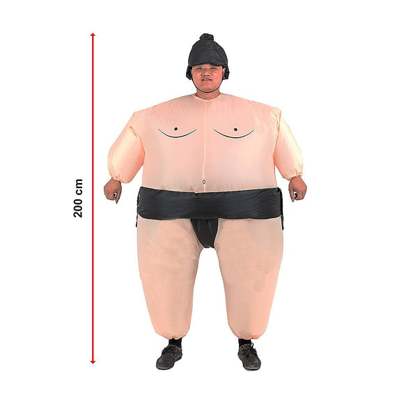 SUMO Fancy Dress Inflatable Suit -Fan Operated Costume