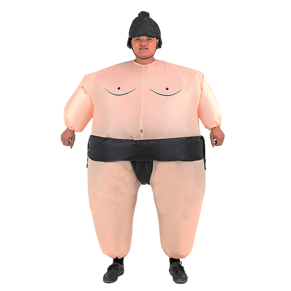 SUMO Fancy Dress Inflatable Suit -Fan Operated Costume