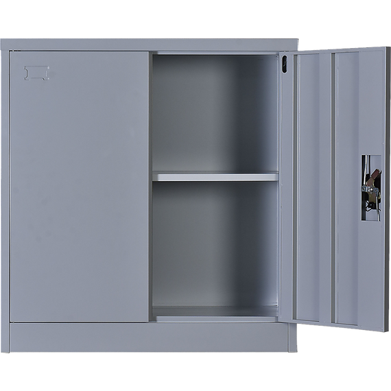 Two-Door Shelf Office Gym Filing Storage Locker Cabinet Safe