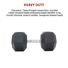 10KG Commercial Rubber Hex Dumbbell Gym Weight