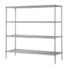 Modular Chrome Wire Storage Shelf 1500 x 350 x 1800 Steel Shelving