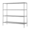 Modular Chrome Wire Storage Shelf 1500 x 600 x 1800 Steel Shelving