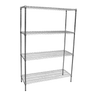 Modular Chrome Wire Storage Shelf 1200 x 450 x 1800 Steel Shelving