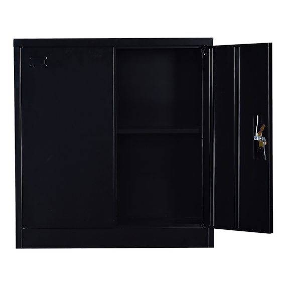 Two-Door Shelf Office Gym Filing Storage Locker Cabinet Safe