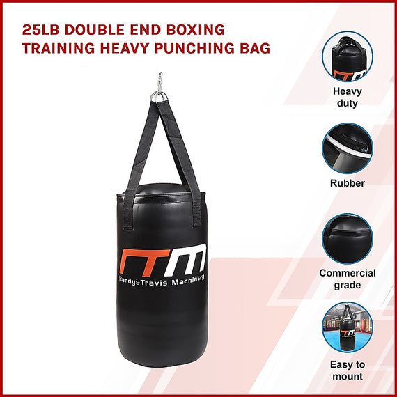 25lb Double End Boxing Training Heavy Punching Bag