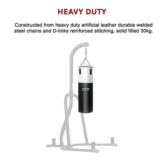 30kg Heavy Duty Boxing Punching Bag Solid Filled