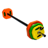 20kg Standard Rubber Coloured Barbell