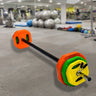 20kg Standard Rubber Coloured Barbell