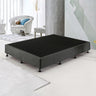 Palermo King Single Ensemble Bed Base Platinum Graphite Linen Fabric