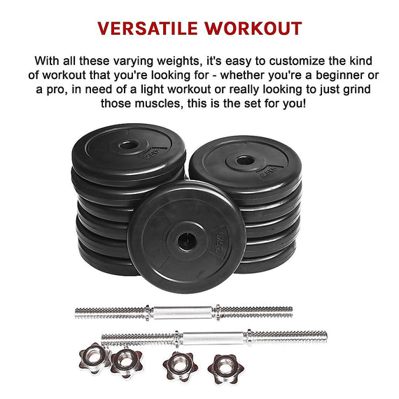 35KG Dumbbell Adjustable Weight Set