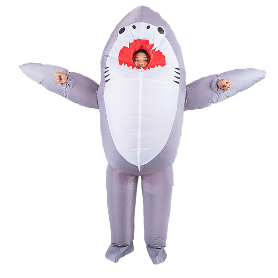 Shark Fancy Dress Fan Inflatable Costume Suit