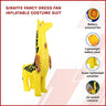 Giraffe Fancy Dress Fan Inflatable Costume Suit