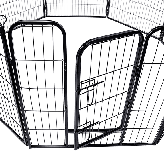 8 Panel Heavy Duty Pet Dog Playpen Puppy Exercise Fence Enclosure Cage