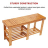 Bamboo Shoe Rack Wooden Bench Storage Organiser Cabinet Holder Stool