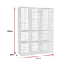 12 Cube Wire Grid Organiser Bookcase Storage Cabinet Wardrobe Closet White