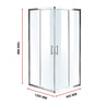 1200 x 900mm Sliding Door Nano Safety Glass Shower Screen By Della Francesca